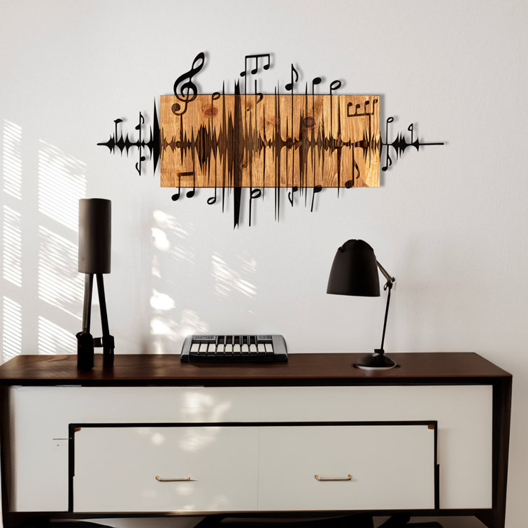 East Urban Home Entertainment Wall Decor on Solid Wood & Reviews Wayfair